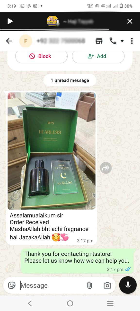 Customer review screenshot