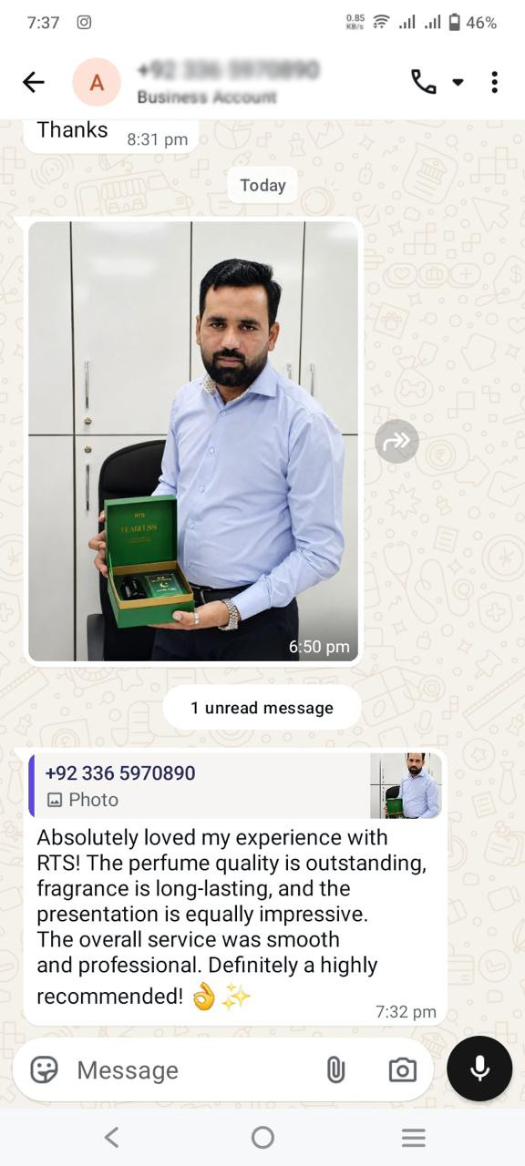Customer review screenshot
