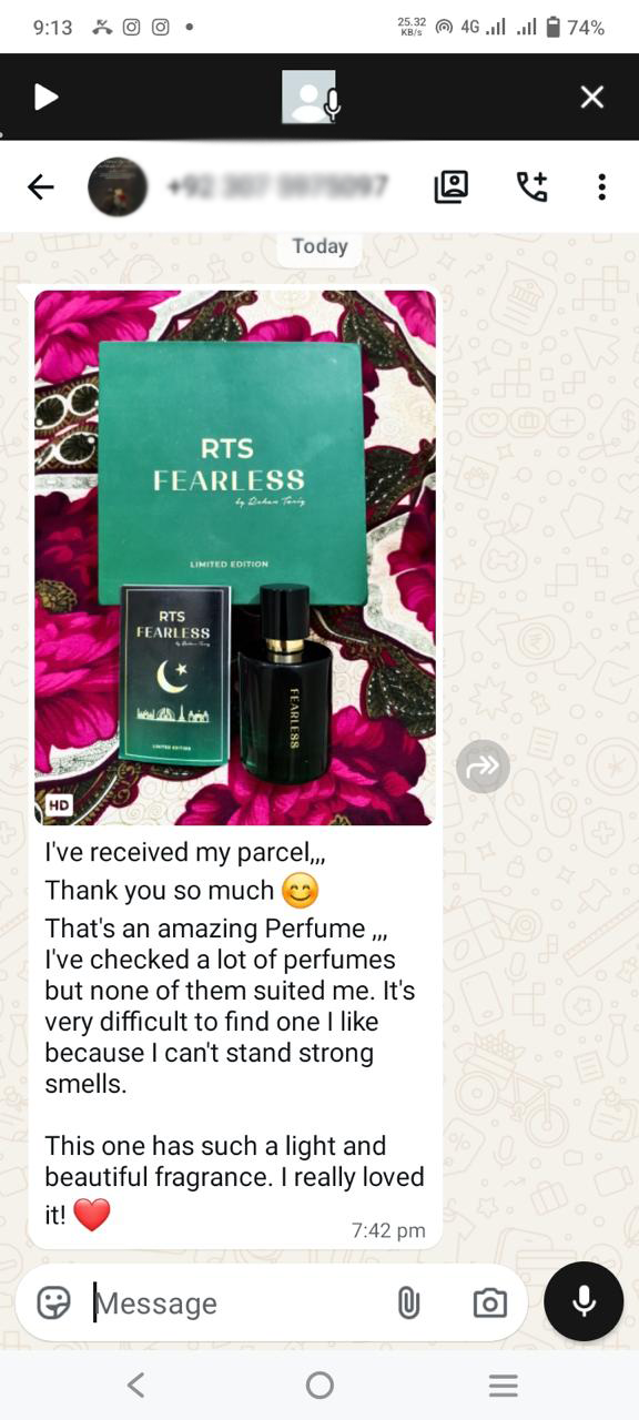Customer review screenshot