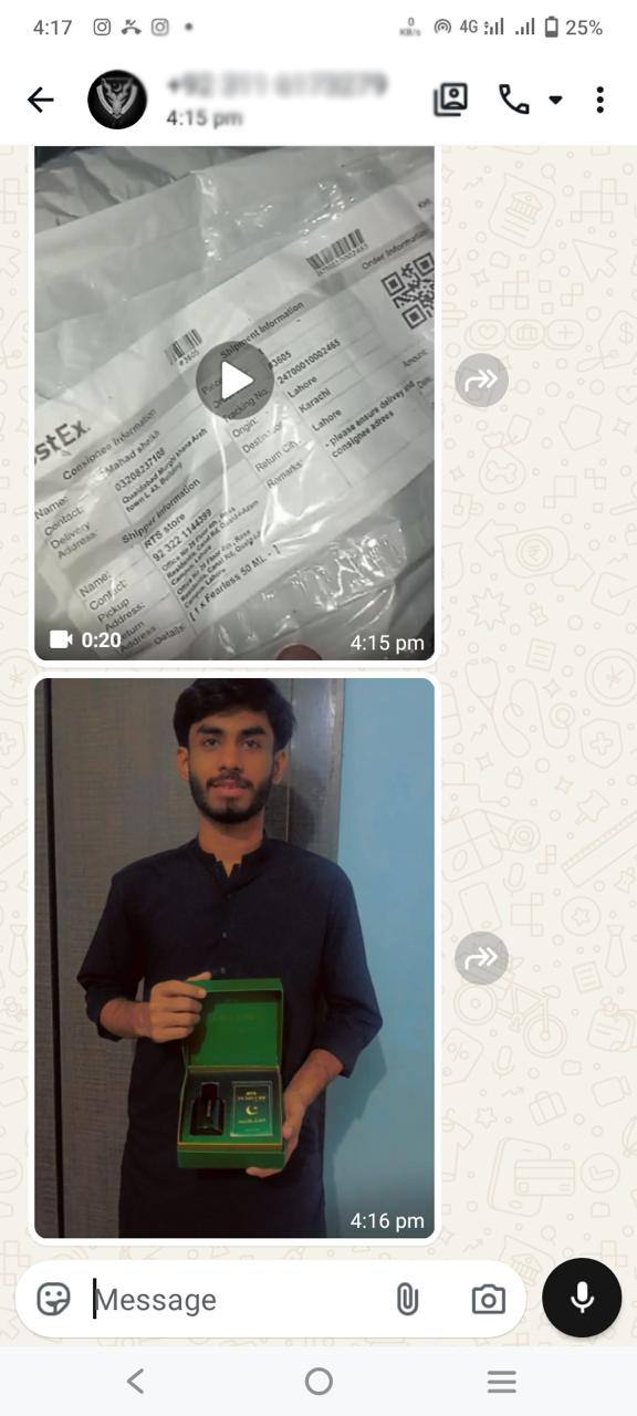 Customer review screenshot